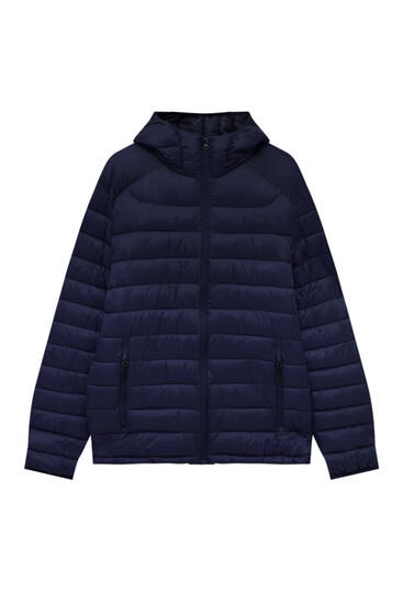 Lightweight hooded puffer jacket - PULL 