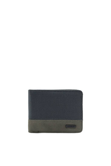 Grey panelled wallet