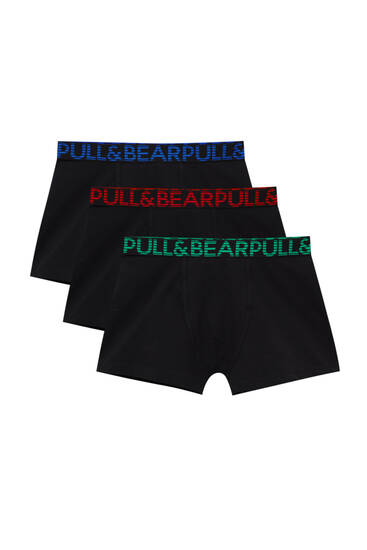 Pack 3 boxers couleurs fluorescentes