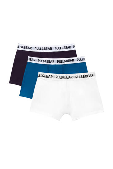 Pack of 3 coloured boxers - PULL&BEAR