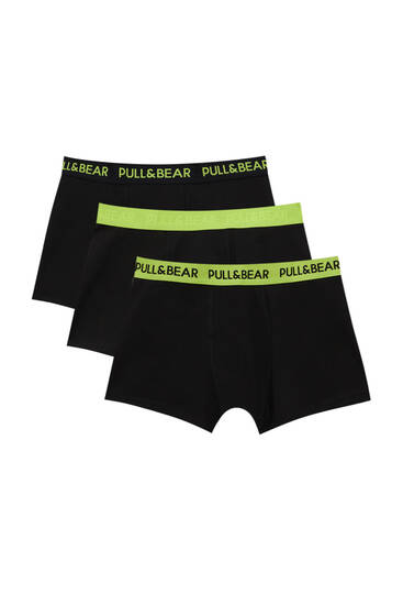 Pack of 3 neon boxers