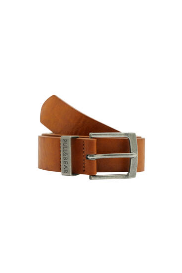 Basic belt with matte buckle