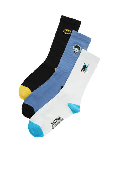 3-pack of Batman long socks