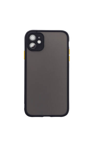 Transparent black smartphone case