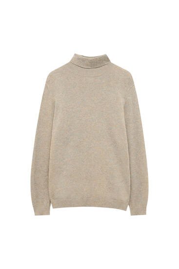 Basic high collar coloured sweater