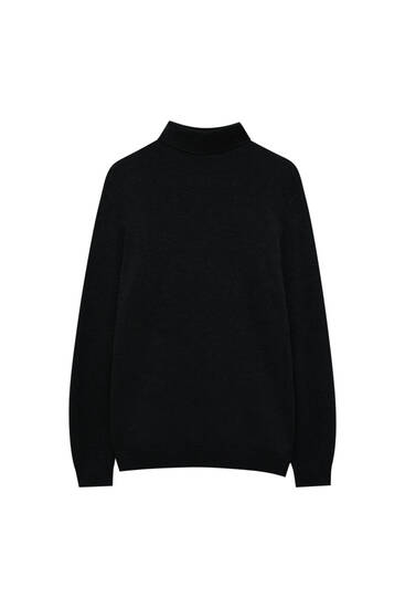 Basic high collar coloured sweater