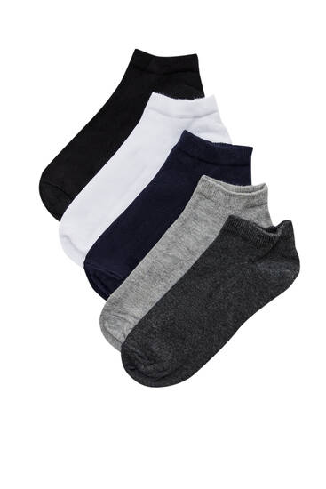 5-pack of short coloured socks