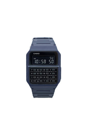 Modré vintage hodinky Casio CA-53WF-2BEF