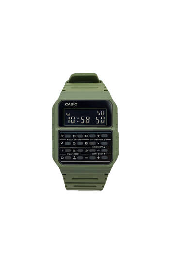 Green Casio CA-53WF-3BEF vintage watch