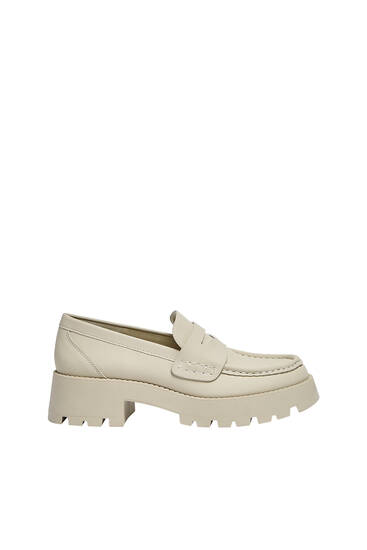 Track sole loafers