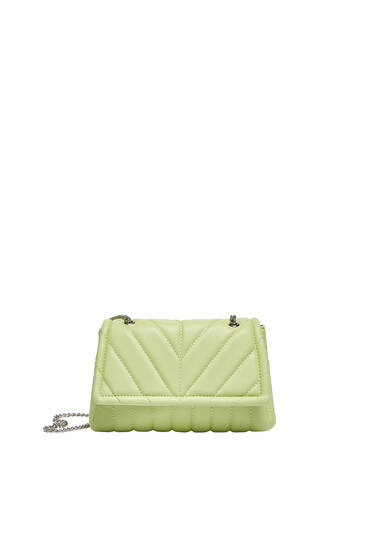 Crossbody bag with quilted detail