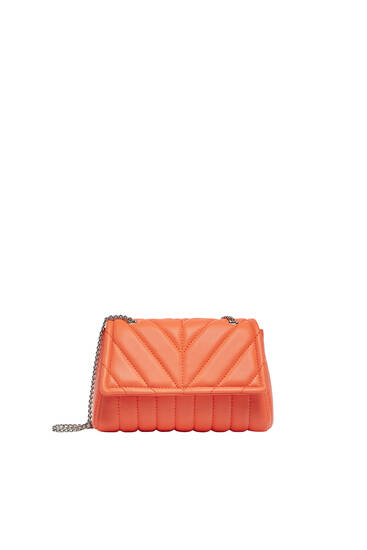 Crossbody bag with quilted detail