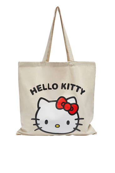 Hello Kitty fabric tote bag