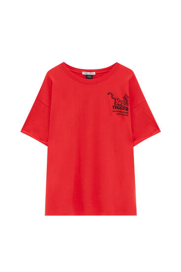 Red Tigger print T-shirt