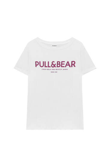 تيشرت Pull&Bear بأكمام قصيرة