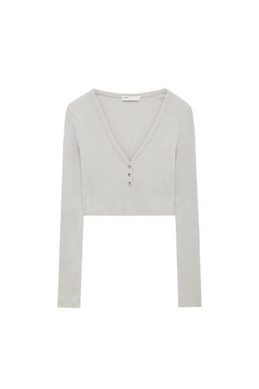 Camisetas de Manga Larga de Mujer | PULL\u0026BEAR