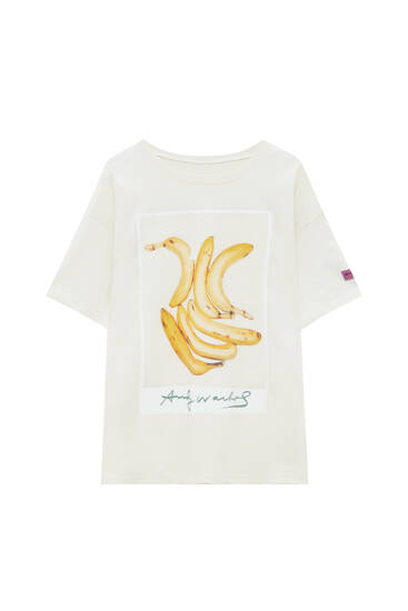 Μπλούζα με τύπωμα με μπανάνες Andy Warhol
