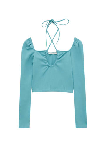 Camisetas de Manga Larga de Mujer | PULL\u0026BEAR