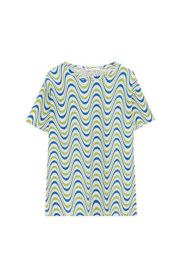 Short sleeve T-shirt with all-over print