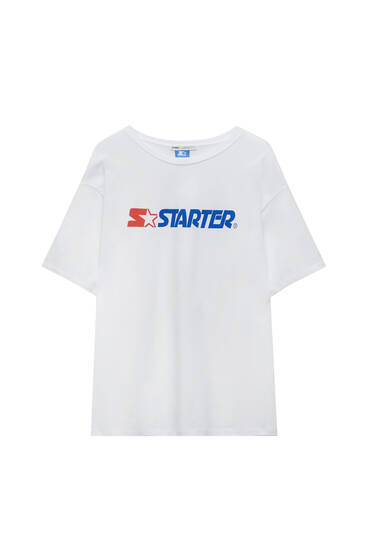 Wit T-shirt Starter