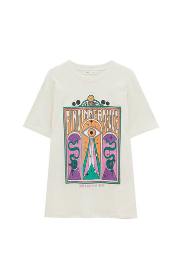 T-shirt with esoteric graphic