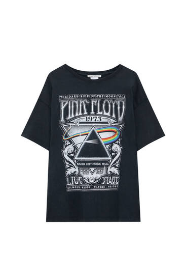T-shirt preta Pink Floyd