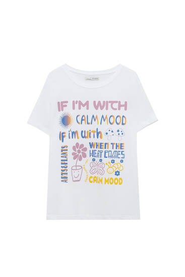 Multicoloured graphic T-shirt