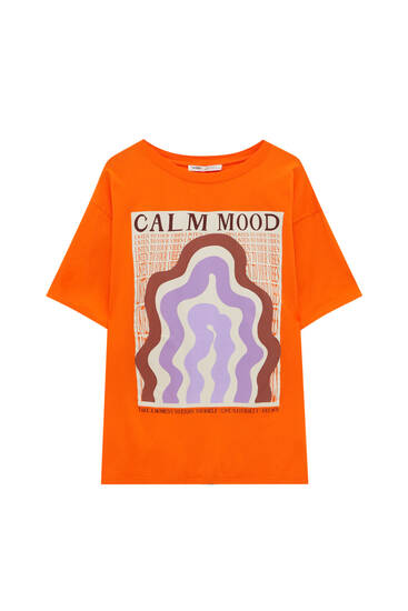 Πορτοκαλί μπλούζα Calm Mood