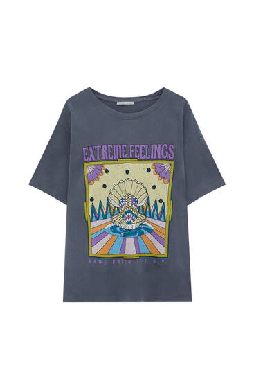 T-Shirt mit esoterischem Print
