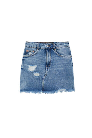 Gonne di jeans da donna | Pull\u0026Bear