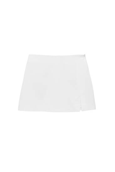 Mini suknja niskog struka s prorezom