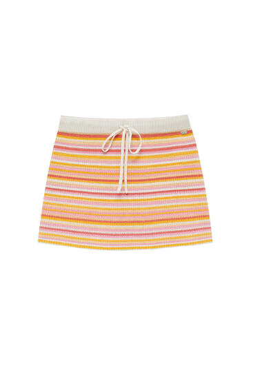 mini striped skirt