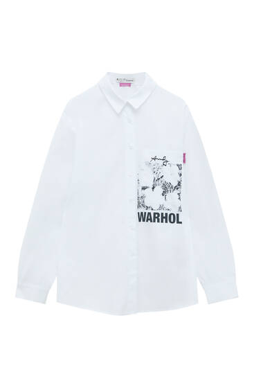 Andy Warhol baskılı gömlek