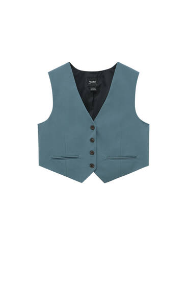 Formal buttoned waistcoat