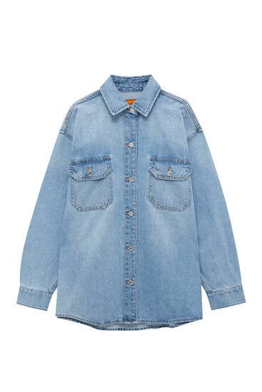 sobrecamisa pull and bear mujer