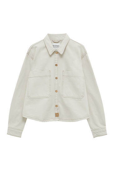 sobrecamisa pull and bear mujer