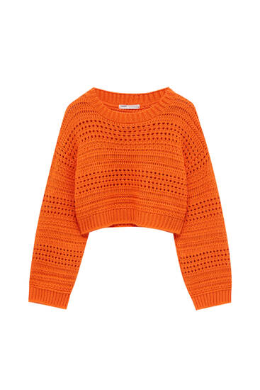 pull and bear yellow jumper