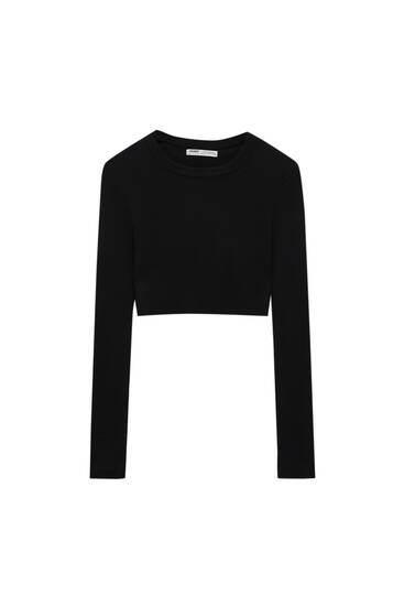 sweater crop pull and bear