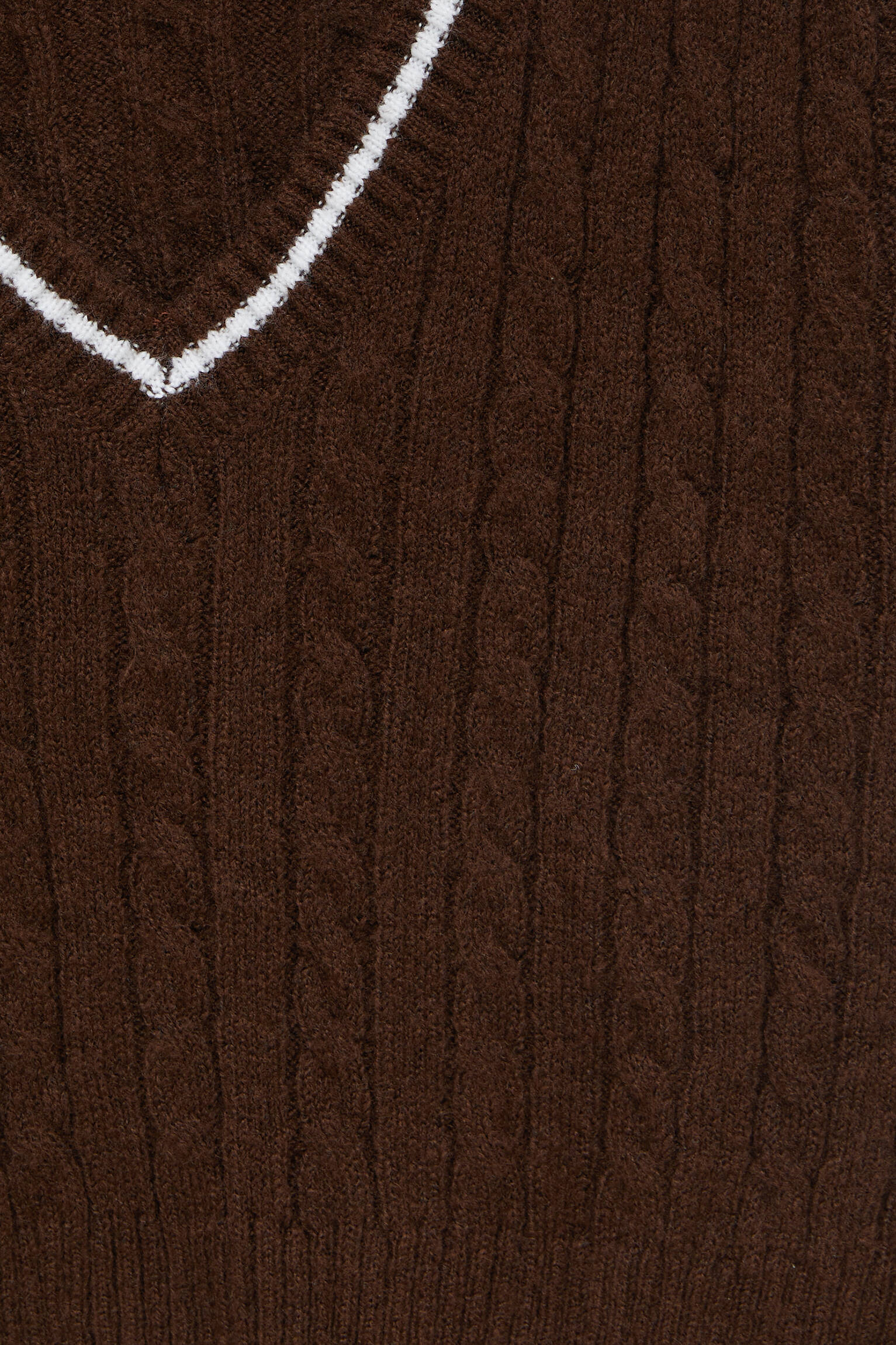 Pull \u0026 Bear - Chaleco punto ochos detalle acanalado