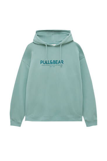 Faded Pull&Bear logo hoodie