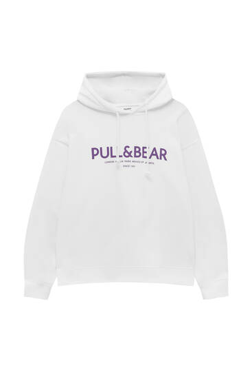 Basic-Hoodie mit Pull&Bear-Logo