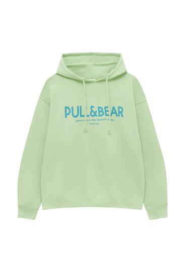 Basic-Hoodie mit Pull&Bear-Logo
