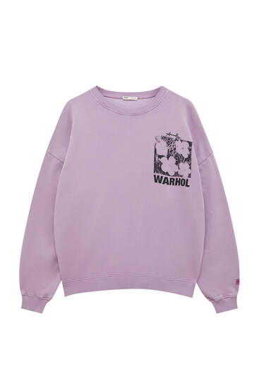 Andy Warhol sweatshirt bloemenprint