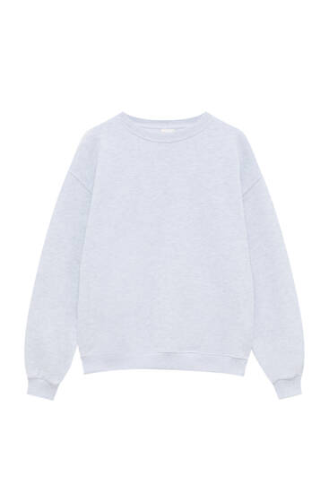 Basic oversize fleece sweatshirt