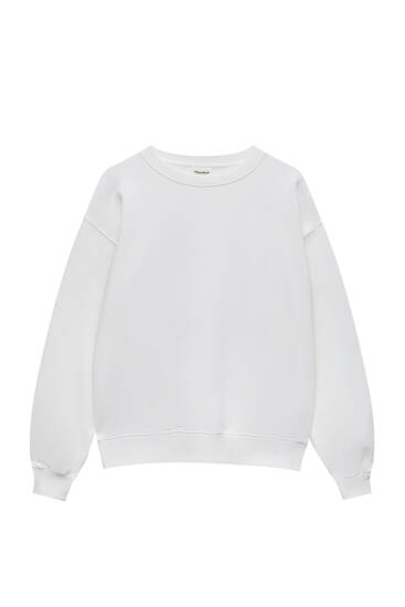 Basic-Oversize-Sweatshirt aus Fleece