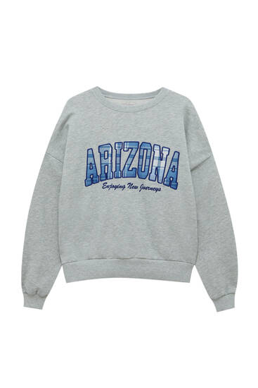 College-Sweatshirt mit Aufnäher Arizona