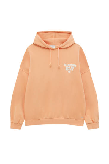 Oversize hoodie with back print