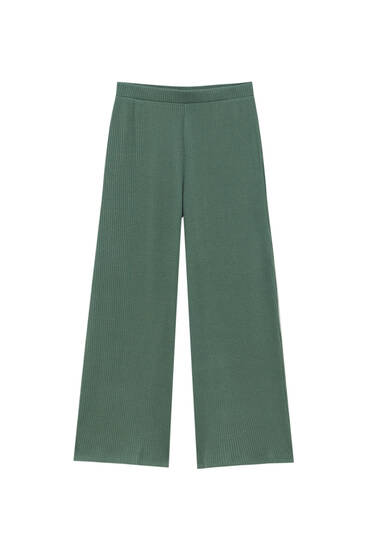 Ribbed soft touch culottes