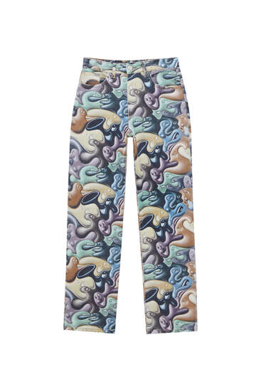 Jeans loose fit Kenny Scharf - PULL\u0026BEAR