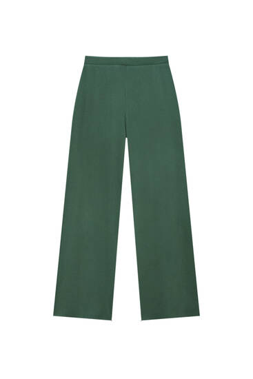 Ribbed soft touch culottes